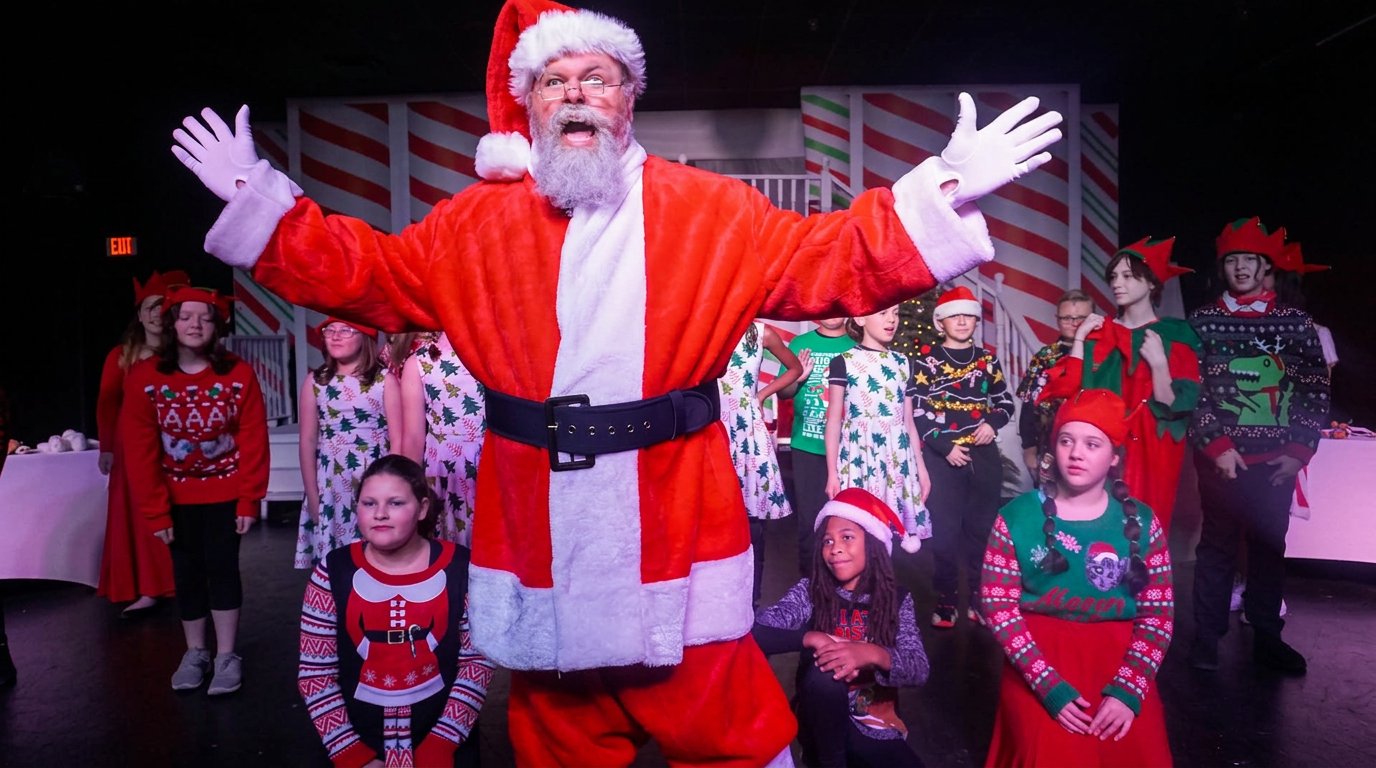 Santa in Elf, the musical